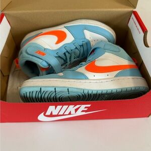 Nike Sky Blue and Orange High-Tops